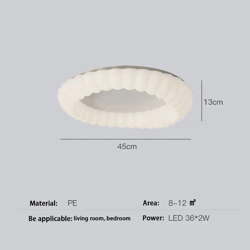 DecorBites™ Cloud LED Chandelier Modern Nordic Ceiling Lamp Ring Lighting