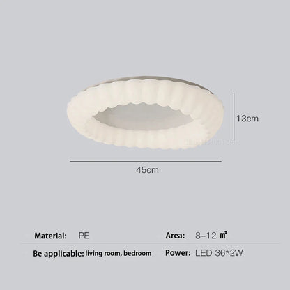 DecorBites™ Cloud LED Chandelier Modern Nordic Ceiling Lamp Ring Lighting