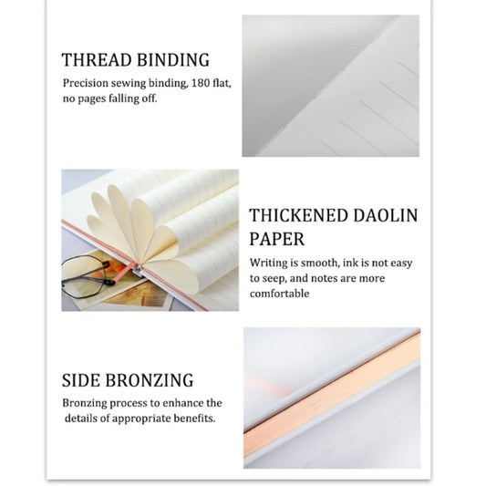 DecorBites™ Guest Book & Pen Set - Elegant 9"x7" Wedding Message Notebook