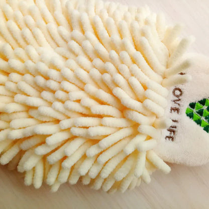 DecorBites™ Embroidered Microfiber Hand Towel: Soft, Quick Dry, Portable for Kitchen, Bathroom, Travel