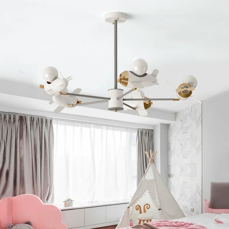 DecorBites™ Helicopter Chandeliers: Indoor Hanging Lights for Kids' Bedrooms and Living Rooms