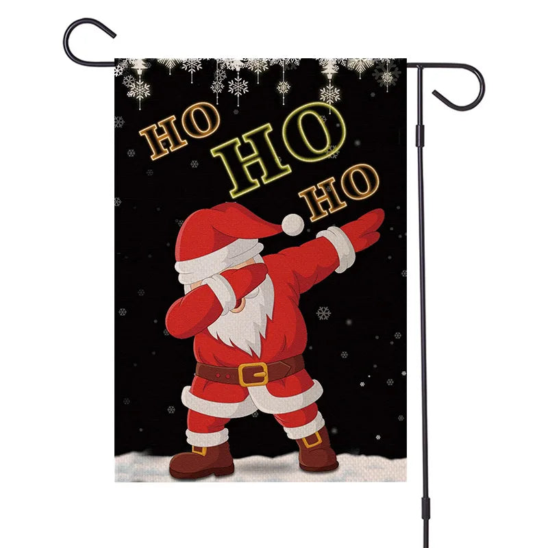 DecorBites™ Christmas Festive Garden Flag - Santa Snowman Home Decor 30*45cm