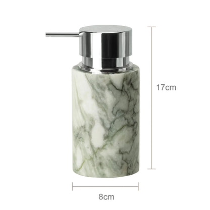 DecorBites™ Emerald Marble Bathroom Set Luxury Accessories Vanity Tray & Reed Diffuser