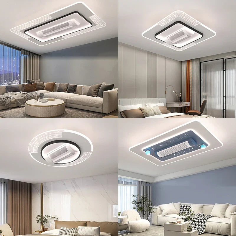 Decorbites™ Ventilador de Techo LED sin Aspas Regulable Remoto Iluminación Moderna Interior