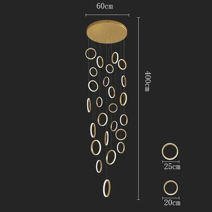 DecorBites™ LED Pendant Lights: Modern Minimalist Hanging Chandelier for Living & Dining Room