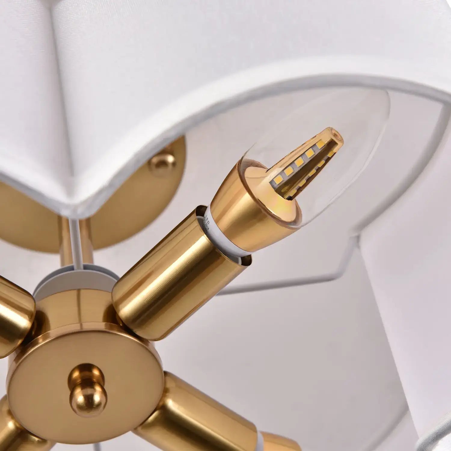 DecorBites™ Elegant 4-Light Gold Ceiling Fixture