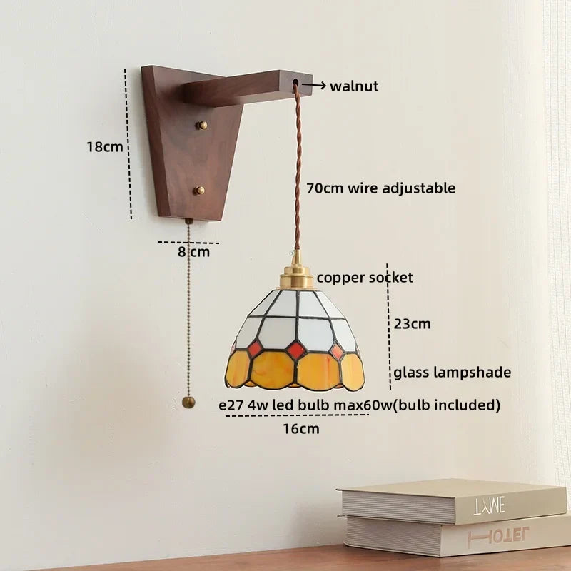 DecorBites™ LED Glass Sconce Wall Lamp Nordic Stair Light Fixtures