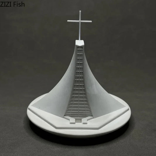 DecorBites™ Christian Church Gypsum Ornaments Luce Chapel Architecture Decoration Home Decor