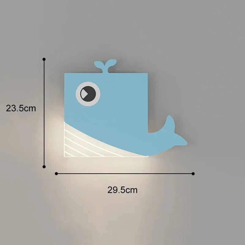 DecorBites™ Kids' Room Cartoon Wall Lamp: Cute LED Lighting for Bedroom, Aisle, Bedside