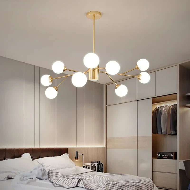 Decorbites™ Gold Schwarz LED Deckenleuchter für Wohnzimmer Schlafzimmer Beleuchtungseinrichtungen