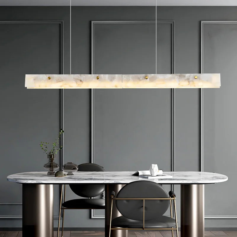 DecorBites™ Gold Chrome LED Pendant Chandelier for Dining Room Lighting