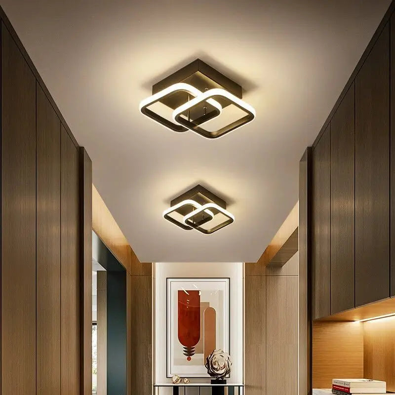 Modern LED Ceiling Lamp Gold Study Room