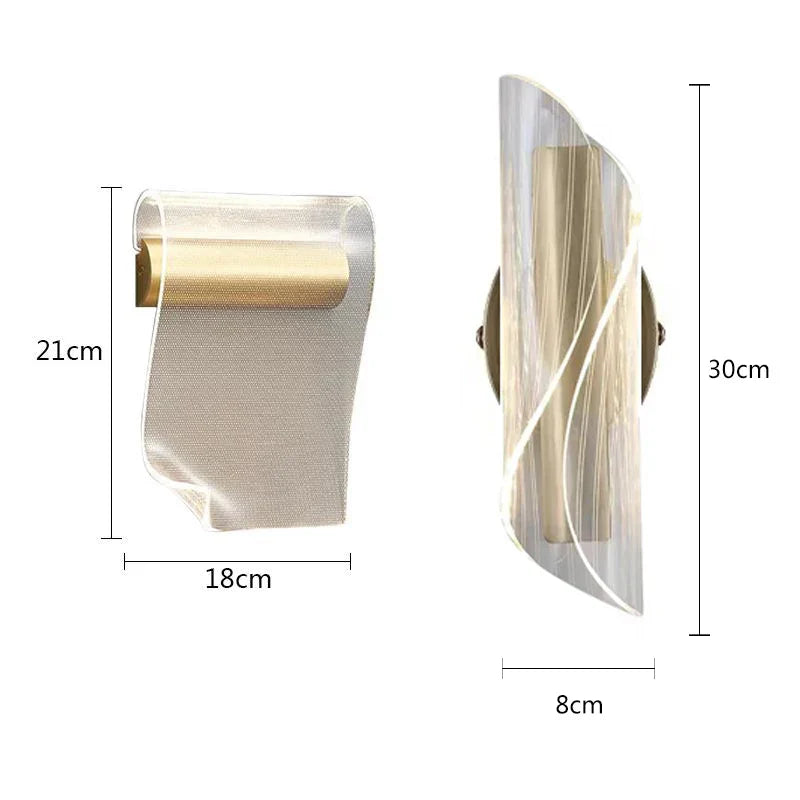 DecorBites™ Heavenly Book LED Wall Lamp - Modern Acrylic Design for Living Room and Bedroom