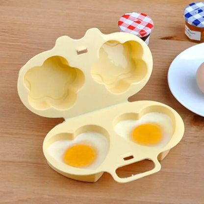 DecorBites™ Heart&Flowers Eggs Steamer Mold - Kitchen Climber Egg Poacher & Fried Eggs Tool