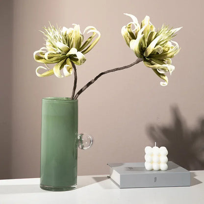 DecorBites™ Glass Vase Geometric Sphere Fruit Bowl Storage Container for Flowers and Accessories