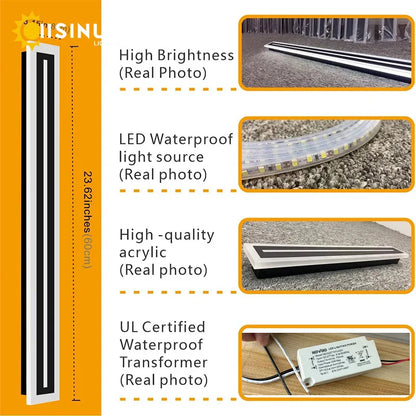 DecorBites™ LED Outdoor Wall Lamp IP65 Waterproof Aluminum Lighting Fixture