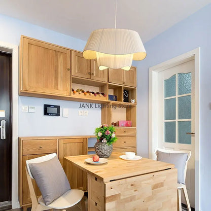 Lámpara colgante doble DecorBites™ color blanco crema para espacios elegantes