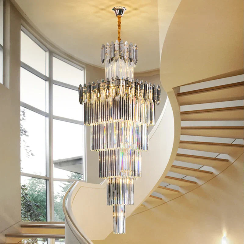 DecorBites™ Crystal Chandelier: Elegant Light Fixture for Luxury Interiors