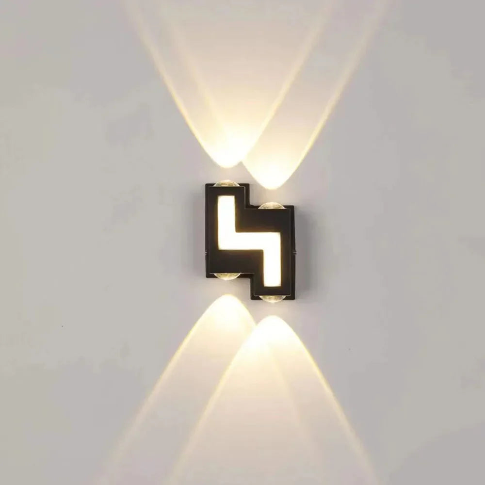 DecorBites™ IP65 LED Wall Lamp for Indoor/Outdoor Waterproof Garden Lighting