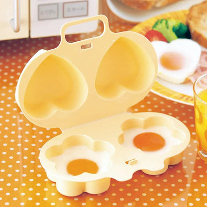 DecorBites™ Heart&Flowers Eggs Steamer Mold - Kitchen Climber Egg Poacher & Fried Eggs Tool