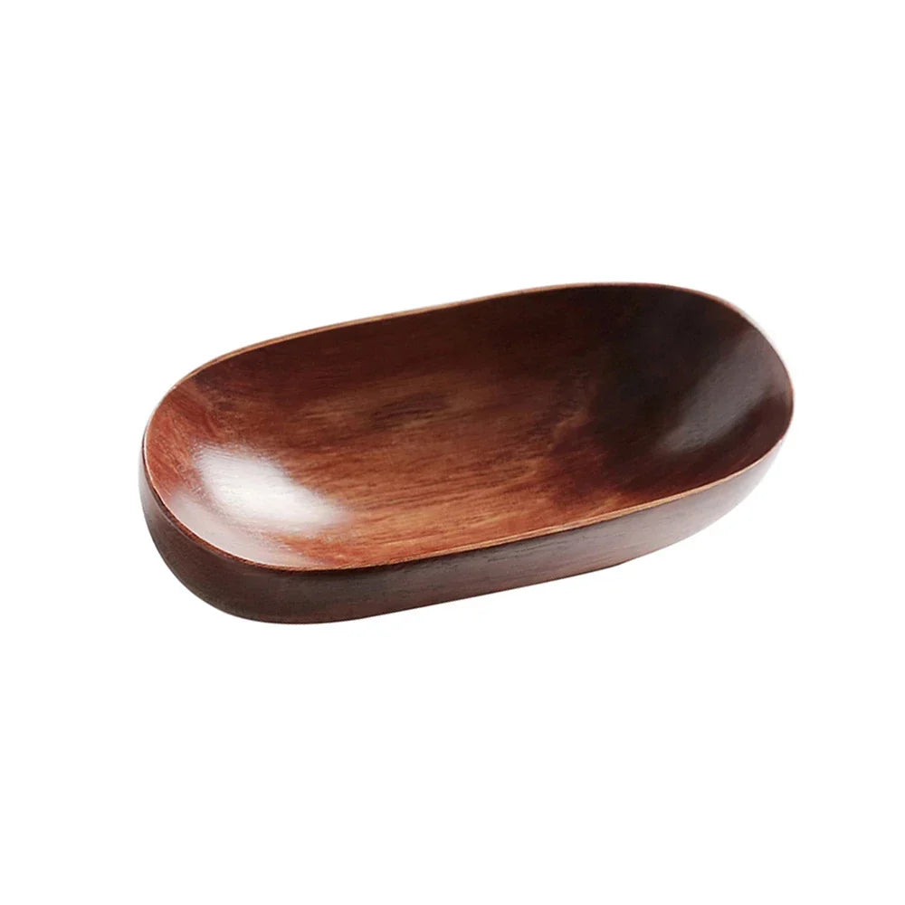 DecorBites™ Japanese Style Solid Wood Dried Fruit Dish - Exquisite Tableware