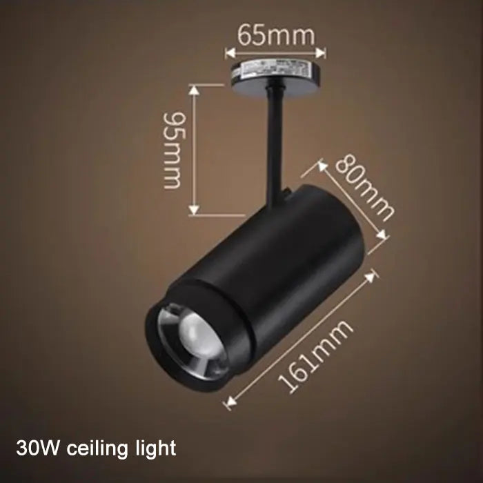 أضواء مسار صناعية سوداء قابلة للتعديل من DecorBites™