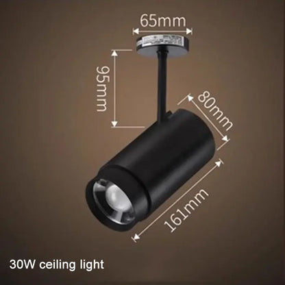 أضواء مسار صناعية سوداء قابلة للتعديل من DecorBites™