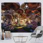 Decobites Urban Landscape Sun Room Decoration - Psychedelic Bedroom Wall Art