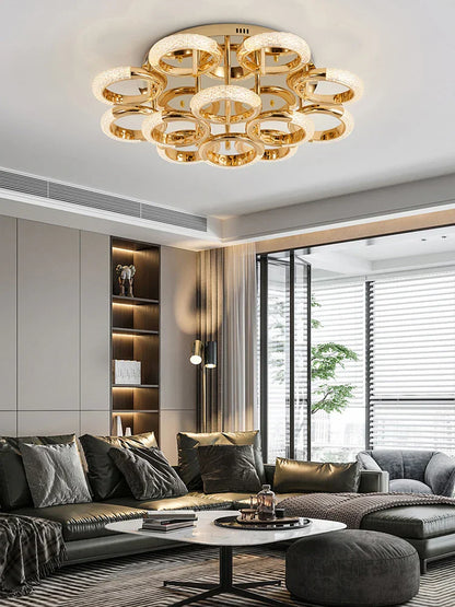 DecorBites™ Circle Ring LED Ceiling Light - Modern Minimalist Luxury Acrylic Bedroom Lighting Fixtures