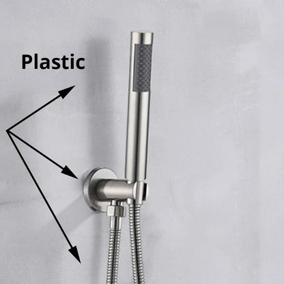 DecorBites™ Handshower Head with Stainless Steel Hose - Wall Mounted Faucet Set