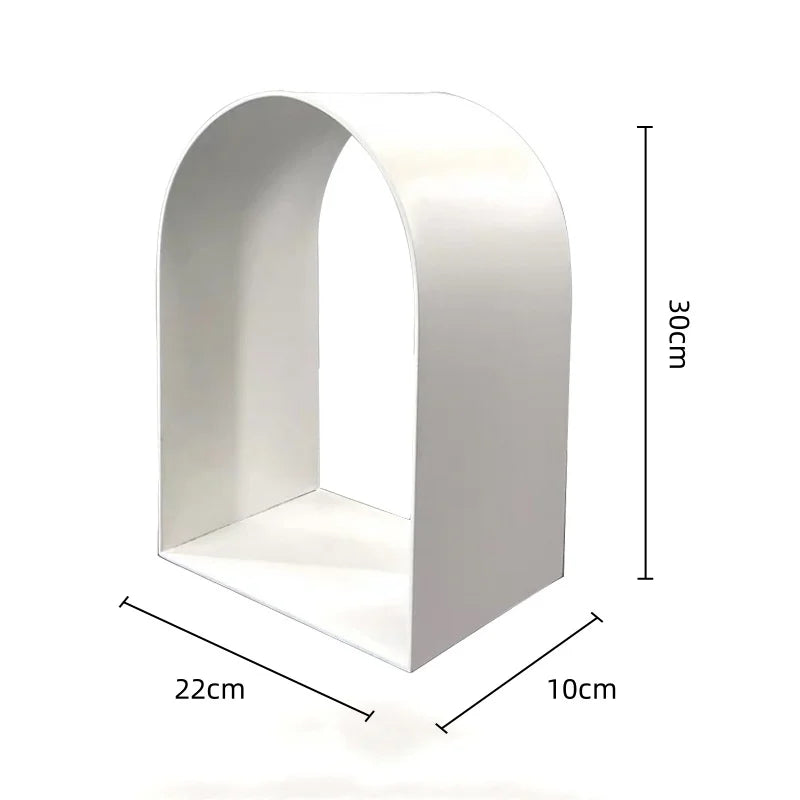 ديكور بايتس™ - منحوتة معدنية على شكل أقواس ذهبية - ديكور غرفة - تمثال هندسي مصنوع يدويًا