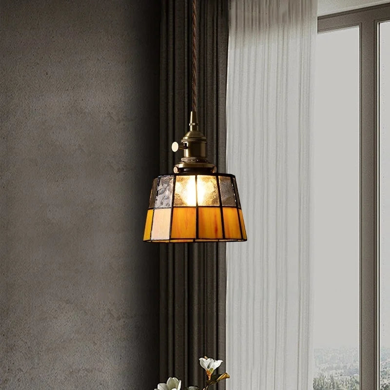 Copper LED Pendant Lamp Vintage 3-Head Bar Style