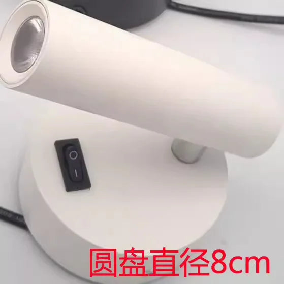 مصباح حائط LED قابل للتعديل بجانب السرير من DecorBites™ لغرف الضيوف في الفنادق الحديثة