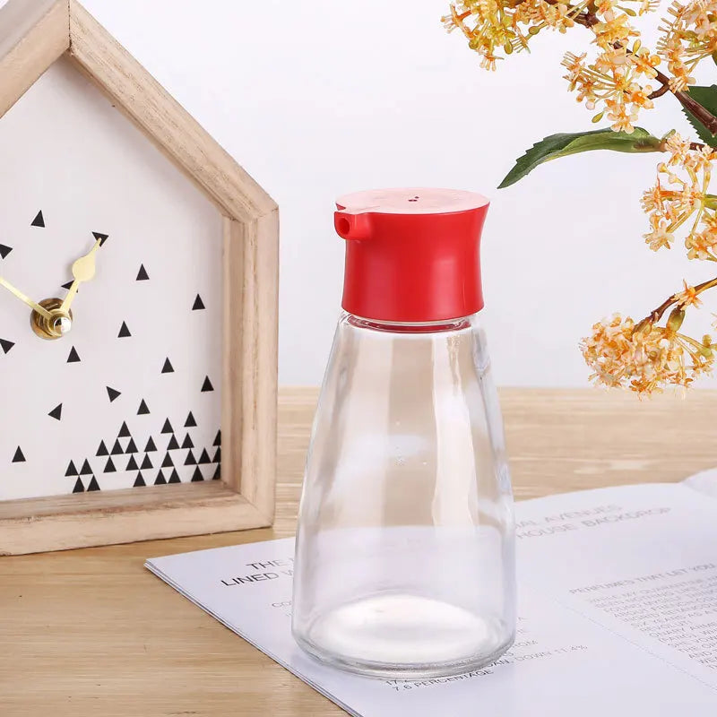 Botella para condimentos DecorBites™ de 170 ml con diseño a prueba de fugas para aceite, salsa de soja y vinagre