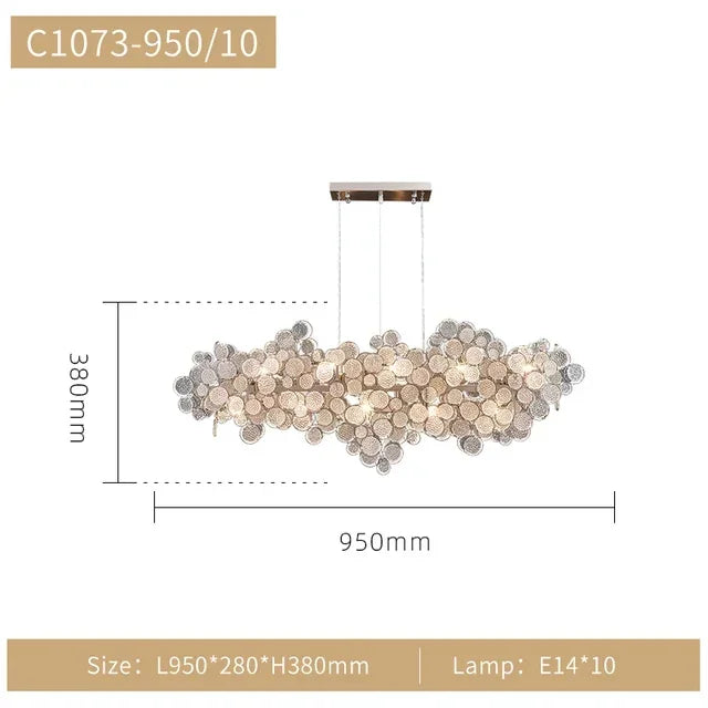 Decorbites™ Lámpara de techo LED de diseño nórdico de lujo para iluminación de sala de estar, comedor y dormitorio