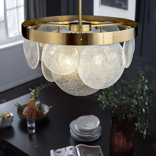 DecorBites™ LED Bubble Glass Ceiling Chandelier Light Fixture for Dining Kitchen Bedroom