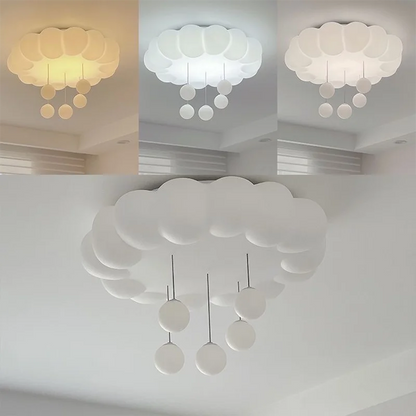 DecorBites™ Dimming Pendant Chandelier Light with PE Lampshade for Living Room Bedroom