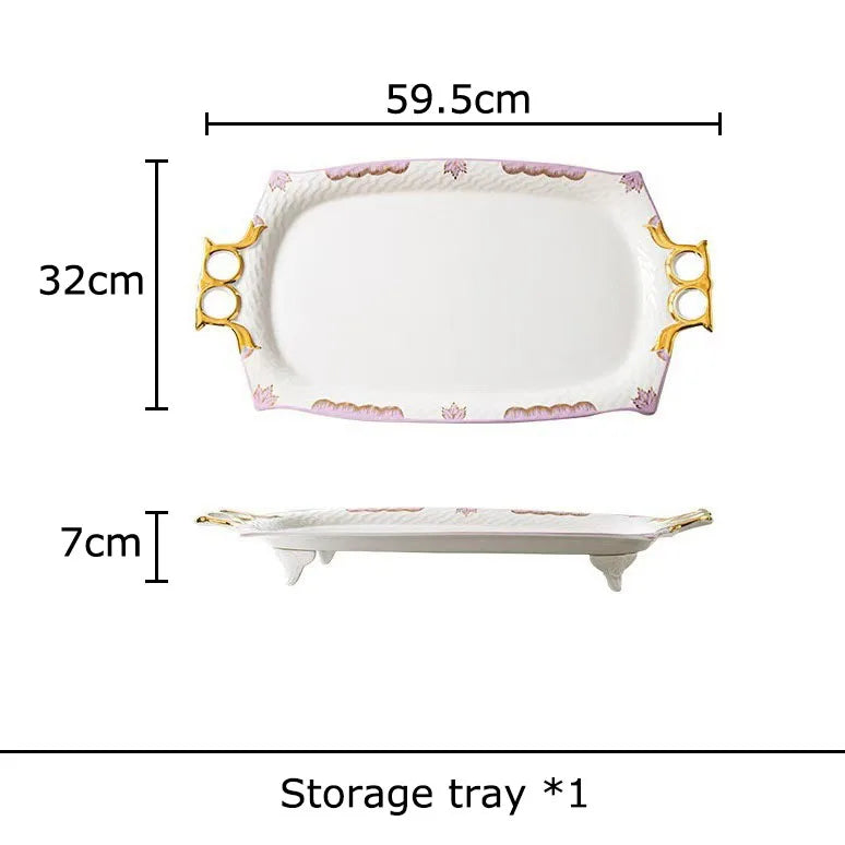 DecorBites™ Flowers Pattern Coffee Mug Set for Elegant Dining Table Décor