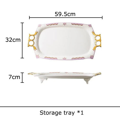 DecorBites™ Flowers Pattern Coffee Mug Set for Elegant Dining Table Décor