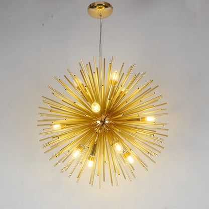 DecorBites™ Dandelion Ball Chandelier: Nordic Modern Golden Bedroom & Restaurant Lamp