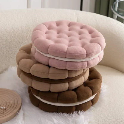 Decobites Plush Biscuit Sofa Cushion for Living Room & Bedroom Decor