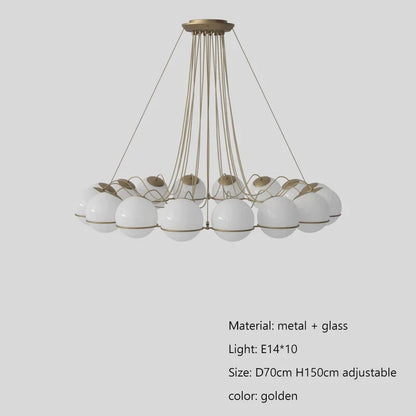 DecorBites™ Glass Shade LED Pendant Lights for Modern Nordic Minimalist Home Decor