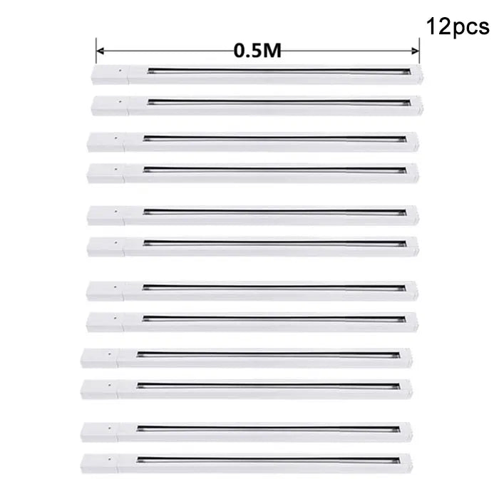 DecorBites™ Aluminum Track Rails for LED Spotlights with T-L Connector