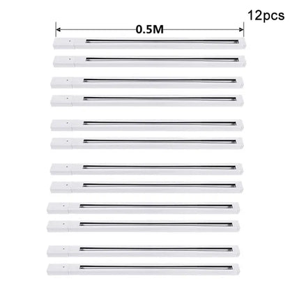 DecorBites™ Aluminum Track Rails for LED Spotlights with T-L Connector