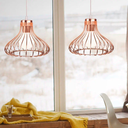 Decorbites™ Industrieller Käfig-LED-Hängeleuchte für moderne Vintage-Kronleuchter im Wohnzimmer