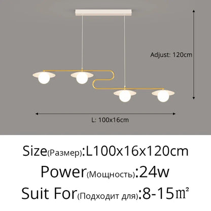 DecorBites™ Dimmable Led Ceiling Chandelier for Living Room, Dining Table, Kitchen - Modern Indoor Lighting Fixture