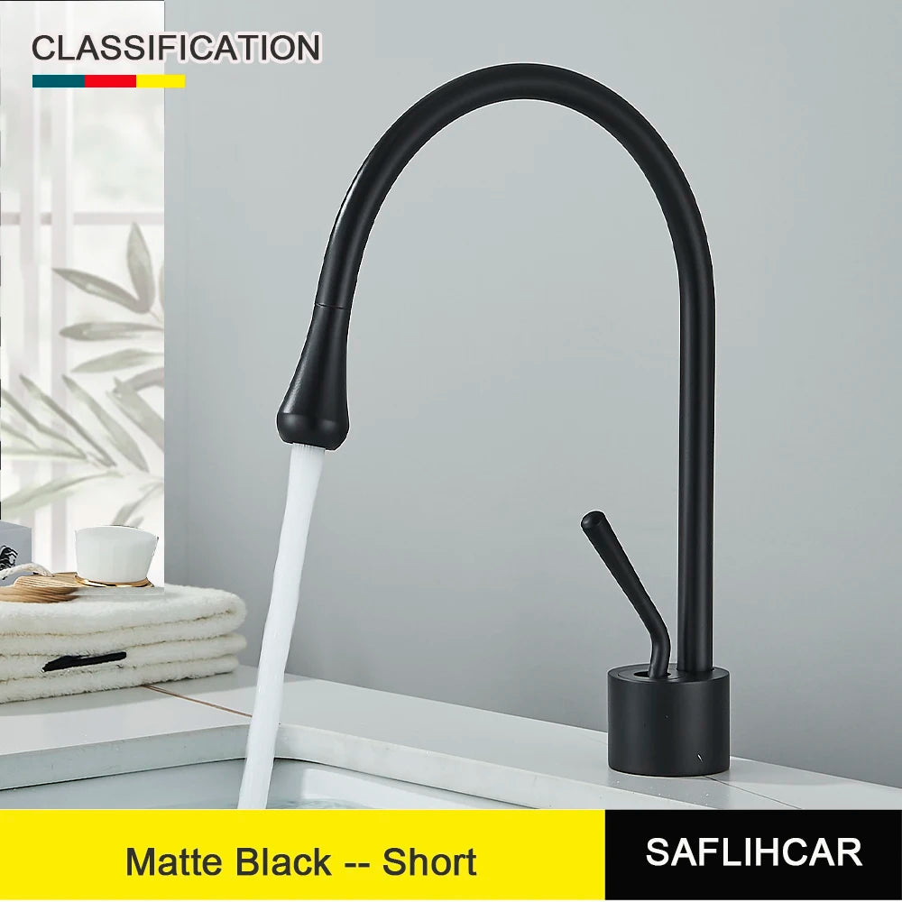 Brushed Gold Bathroom Basin Faucet