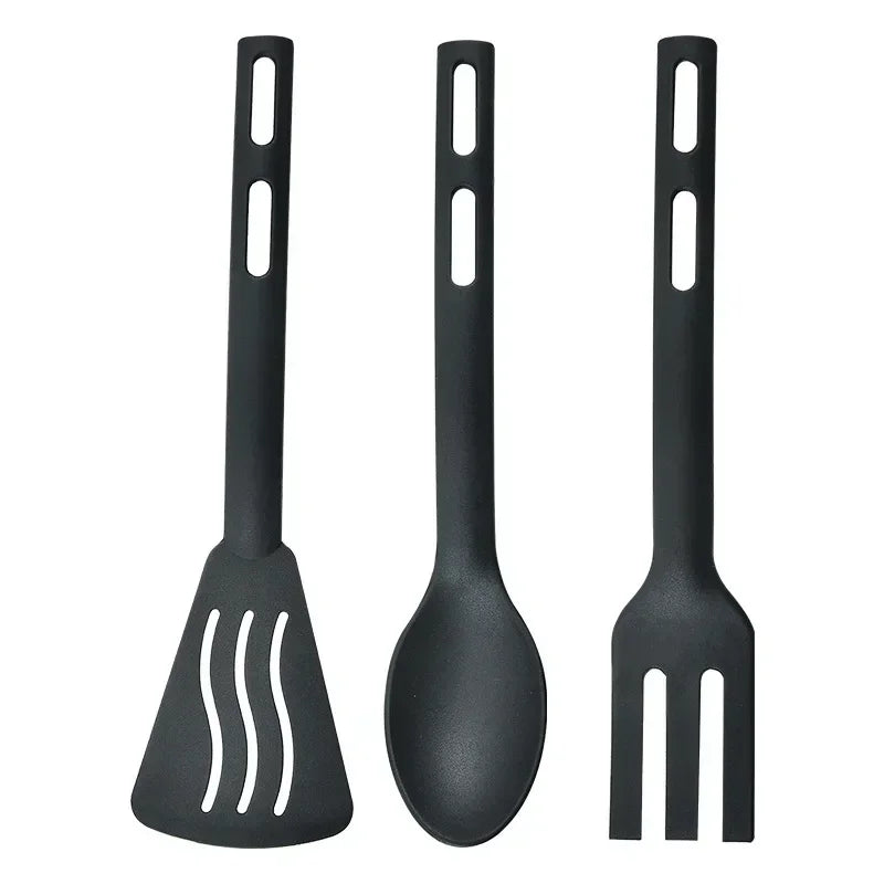 DecorBites™ Kitchen Utensils Set Silicone Spatula Slotted Spoon Portable Camping Cutlery