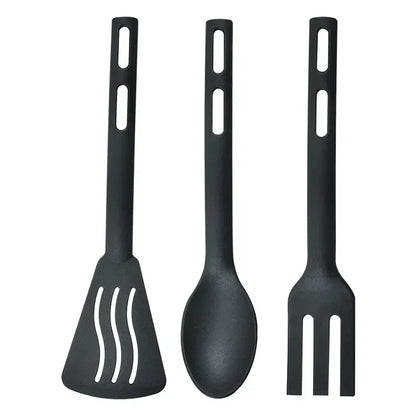 DecorBites™ Kitchen Utensils Set Silicone Spatula Slotted Spoon Portable Camping Cutlery