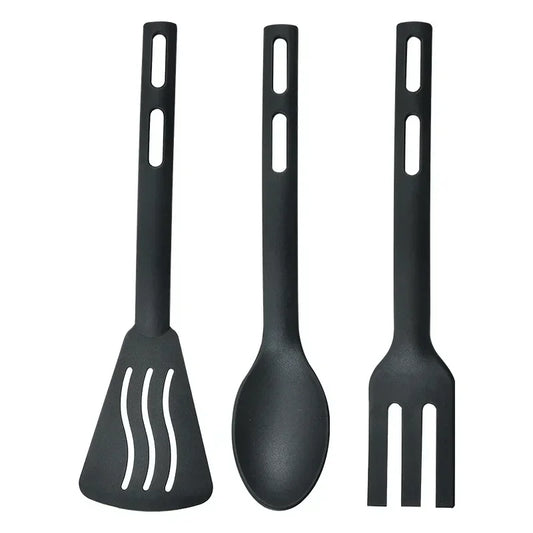 DecorBites™ Kitchen Utensils Set Silicone Spatula Slotted Spoons Flatware Portable Camping
